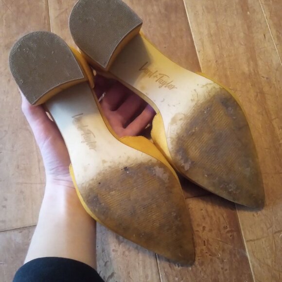 Lord & Taylor Suede Block Heeled Shoes - Picture 7 of 7